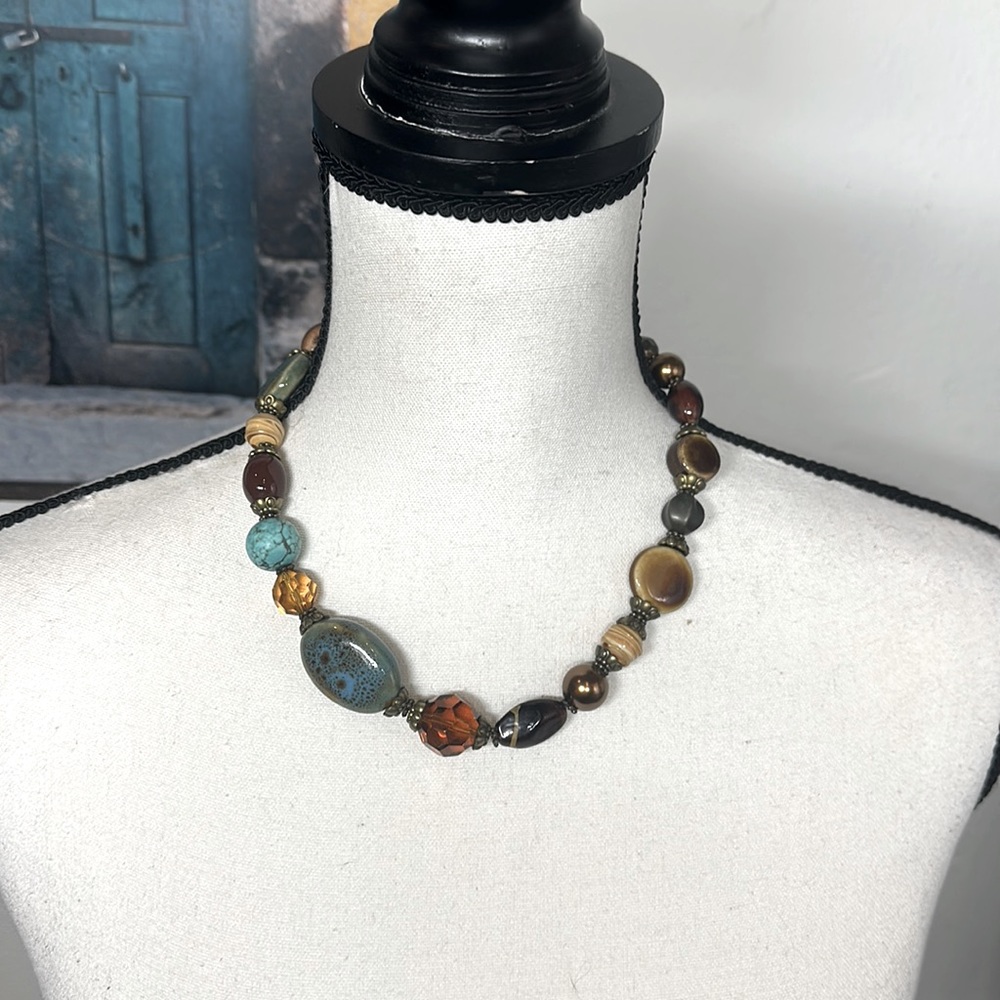 New!! Glass bead necklace